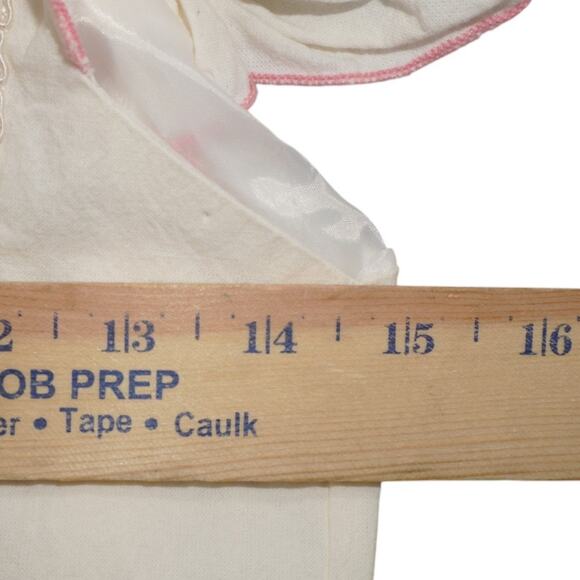 Vintage Disney Princess Aurora Dress – Sleeping Beauty Embroidered Cream 8/10 - Picture 9 of 10